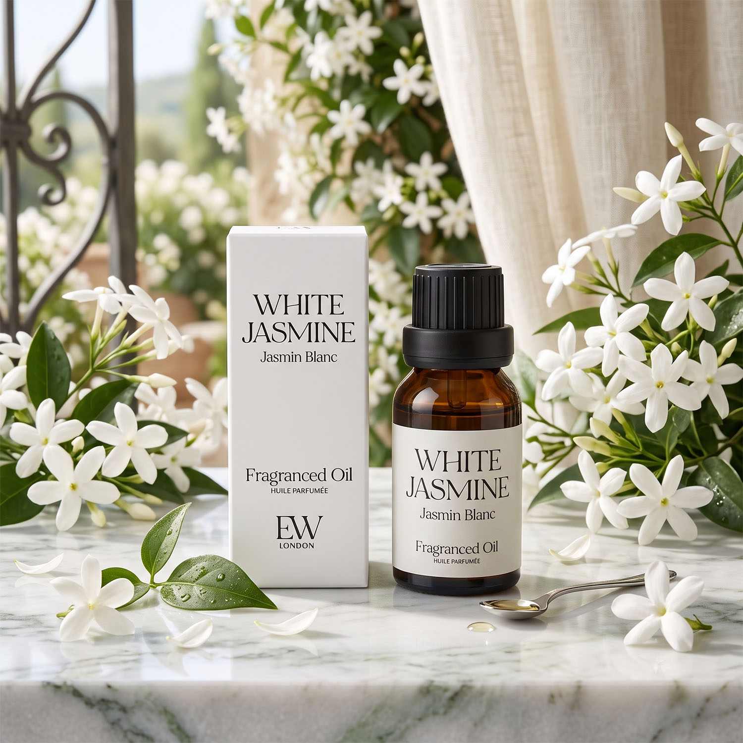 EW London White Jasmine Home Fragranced Oil (15ml)1