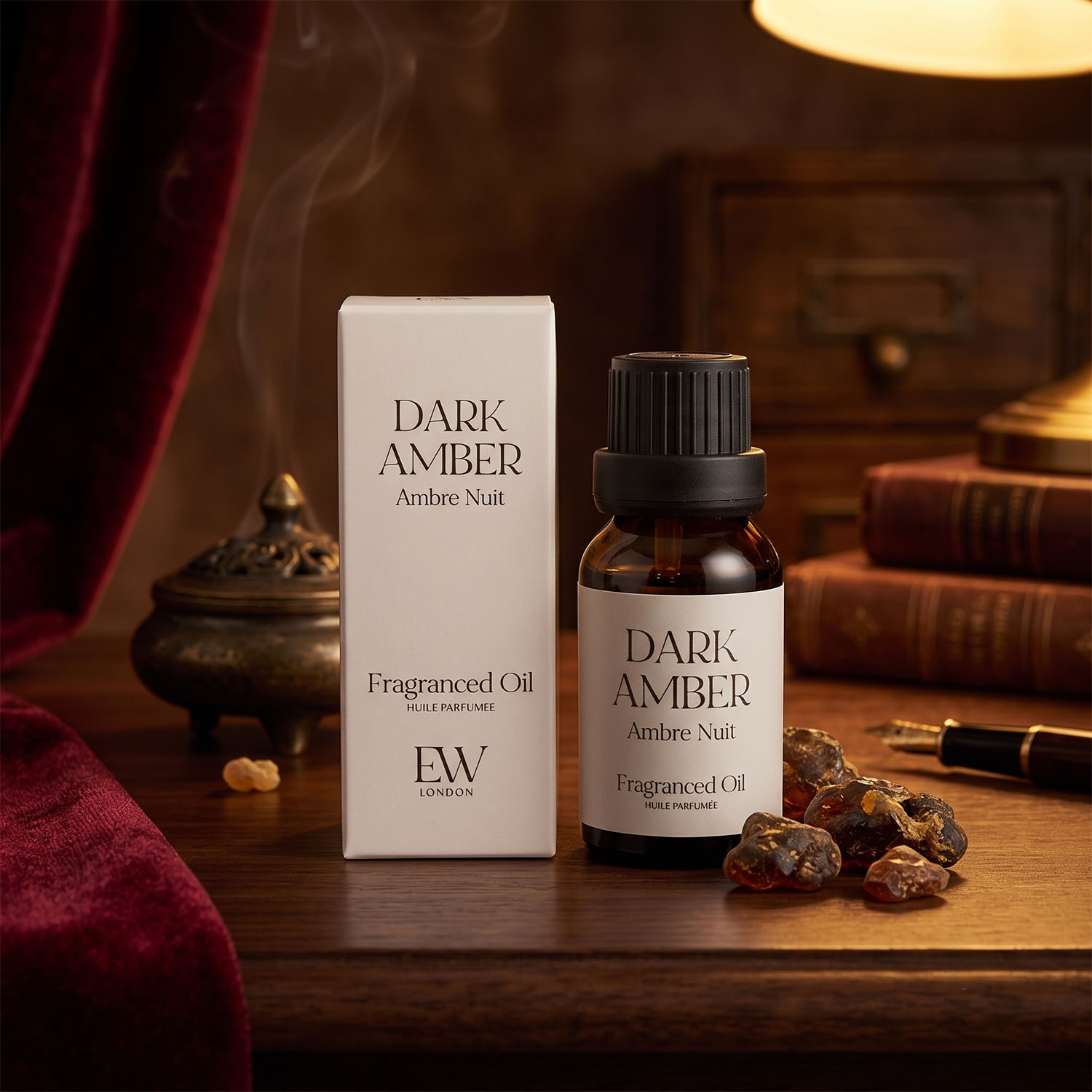 EW London Dark Amber Home Fragranced Oil (15ml)1