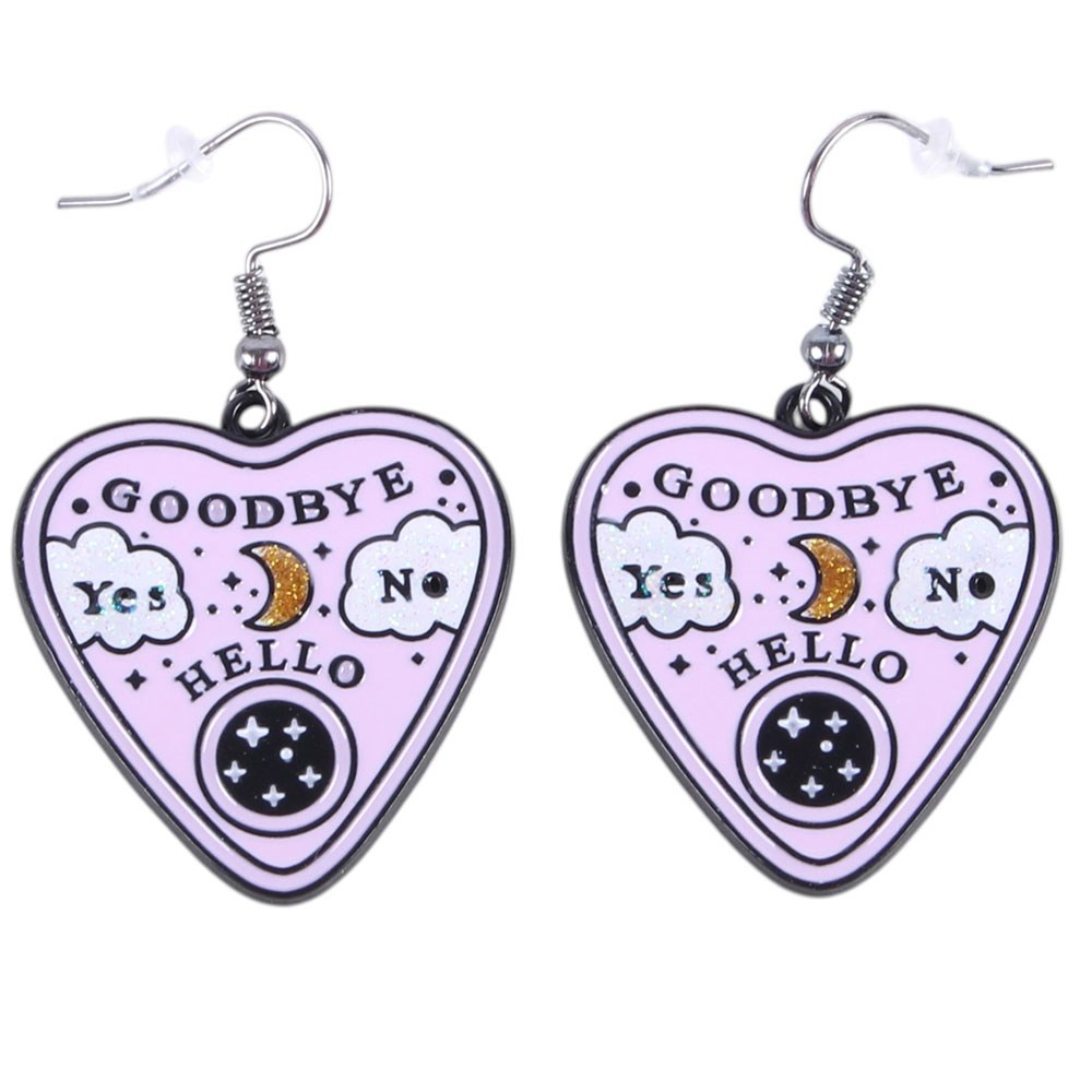 Pastel Talking Board Planchette Earrings1