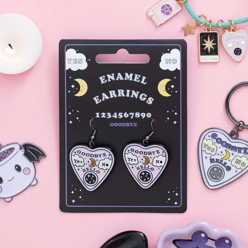 Pastel Talking Board Planchette Earrings4