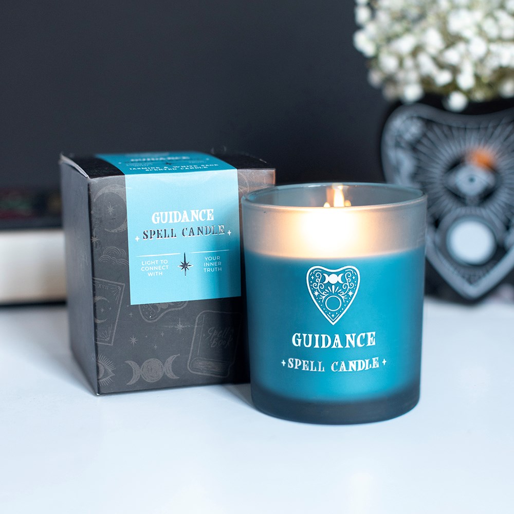 Planchette Heart Guidance Spell Candle - Jasmine & White Sage4