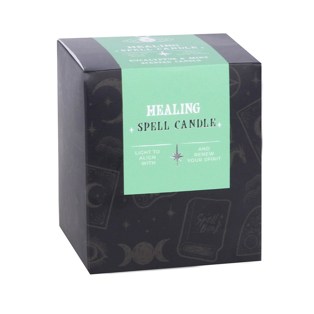 Moth Motif Healing Spell Candle - Eucalyptus & Mint3