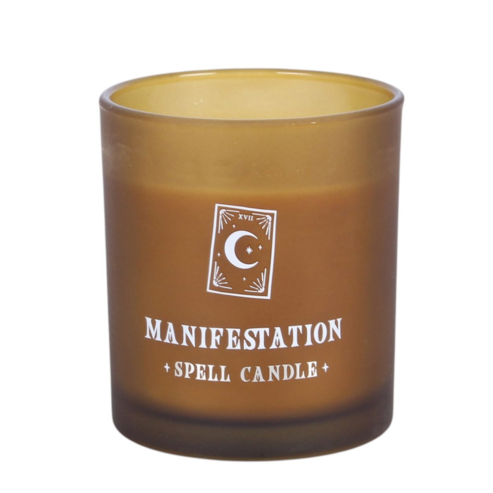 Tarot Motif Manifestation Spell Candle - Cinnamon & Clove1