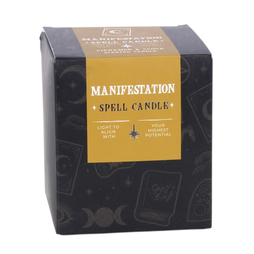 Tarot Motif Manifestation Spell Candle - Cinnamon & Clove3