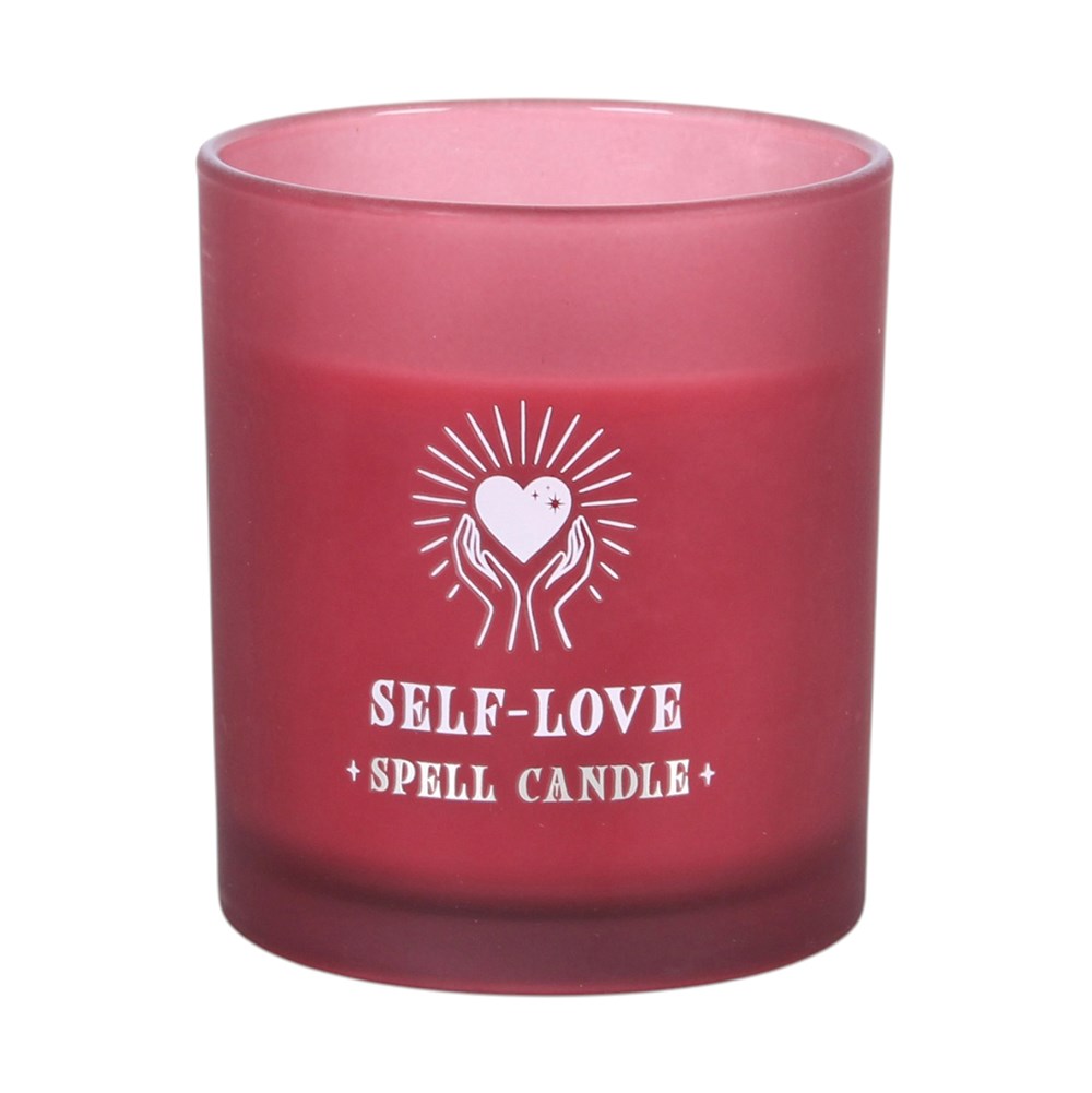 Heart Motif Self Love Spell Candle - Rose & Vanilla1