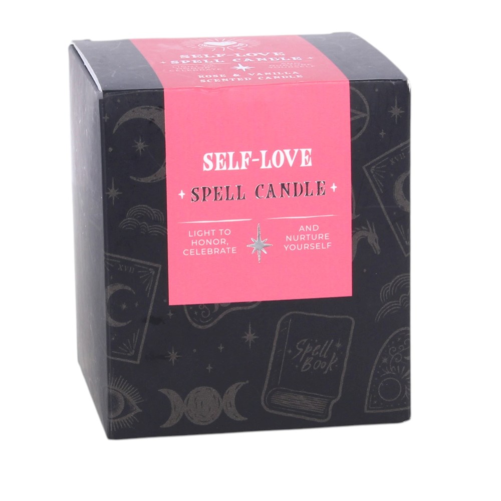 Heart Motif Self Love Spell Candle - Rose & Vanilla3