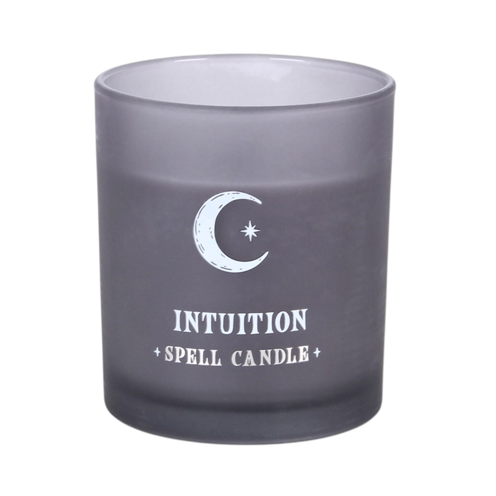 Crescent Moon Intuition Spell Candle - Jasmine & White Sage1