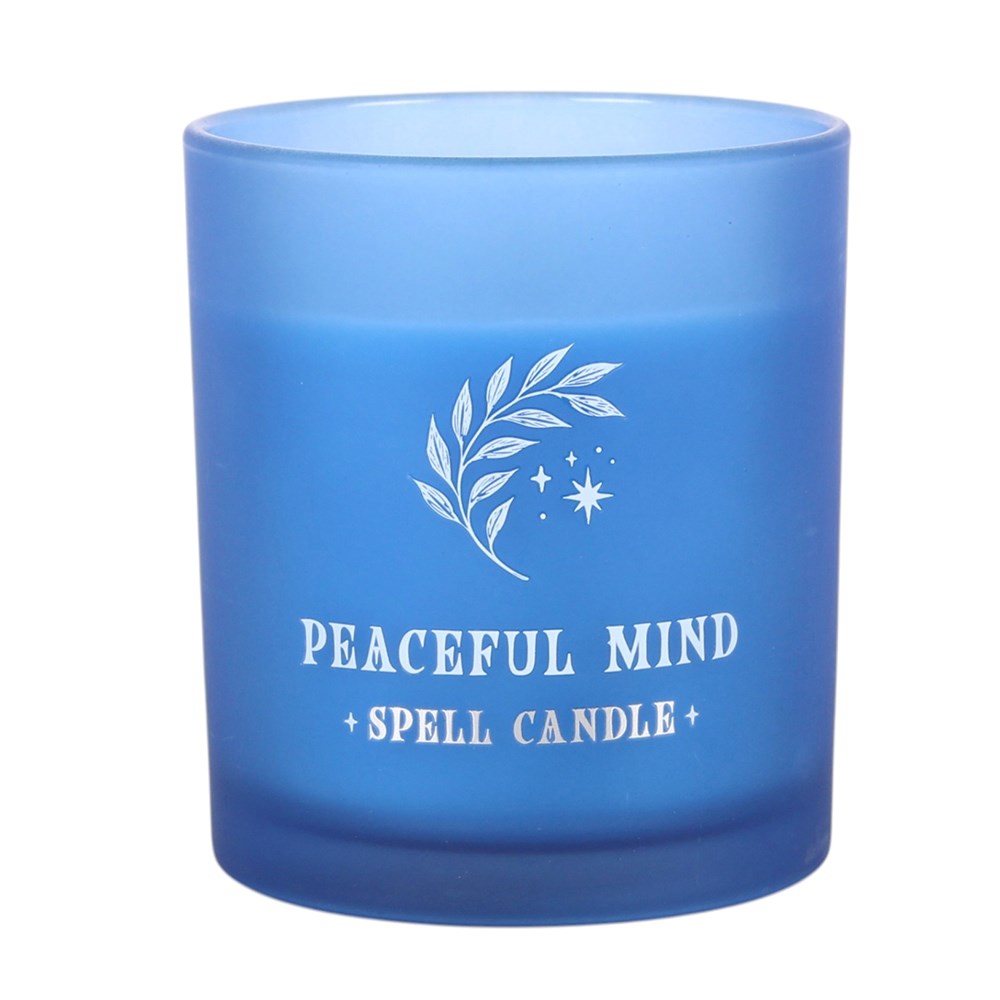 Botanical Motif Peaceful Mind Spell Candle - Chamomile & Vanilla1