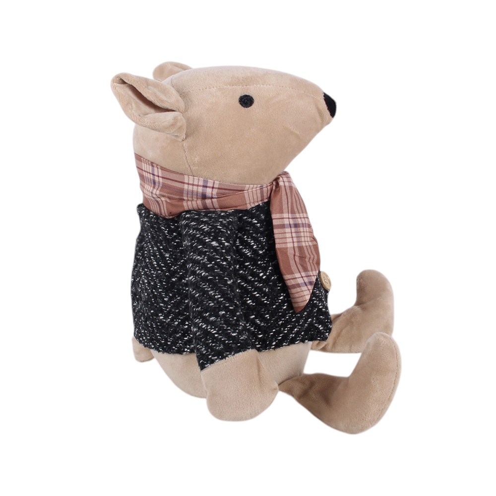 Mouse Doorstop with Jacket and Neckerchief1