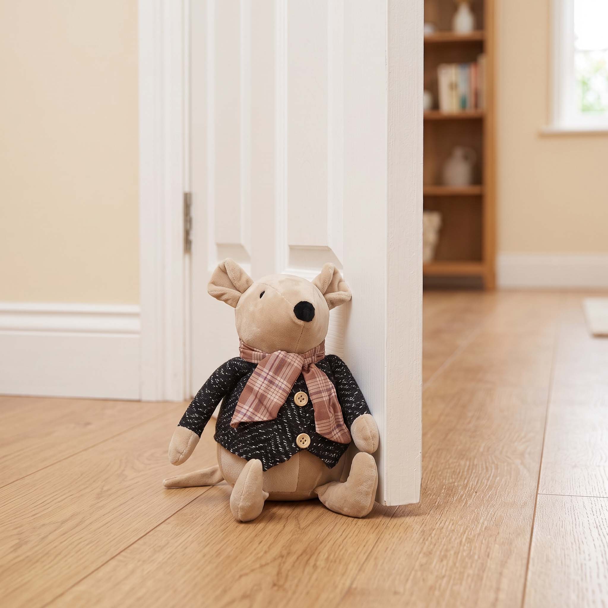 Mouse Doorstop with Jacket and Neckerchief3