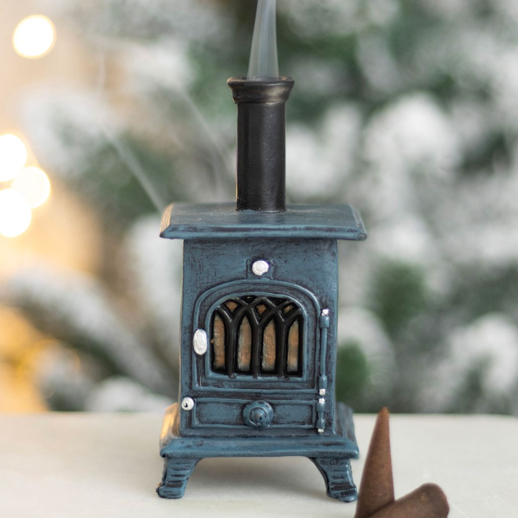 Miniature Vintage Stove Incense Cone Burner4