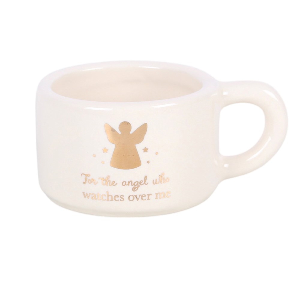 For the Angel Who Watches Over Me Ceramic Tealight Holder3