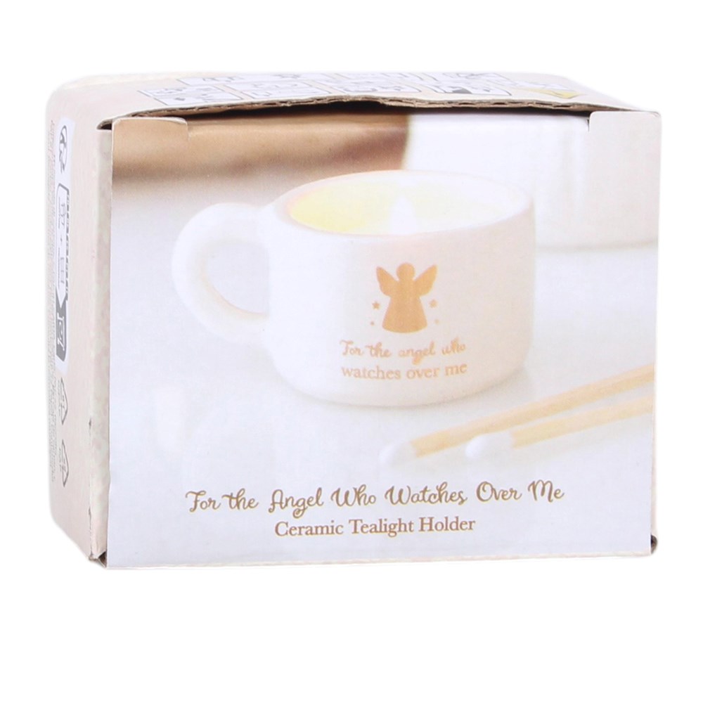 For the Angel Who Watches Over Me Ceramic Tealight Holder4