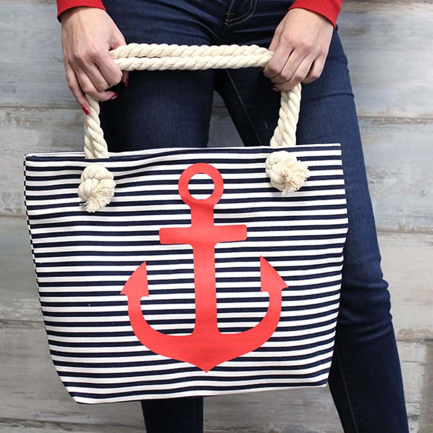 Pink Flamingo Rope Handle Canvas Tote Bag5