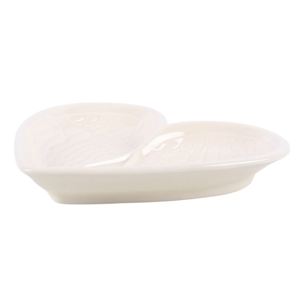 Off-White Heart Wings Ceramic Trinket Dish3