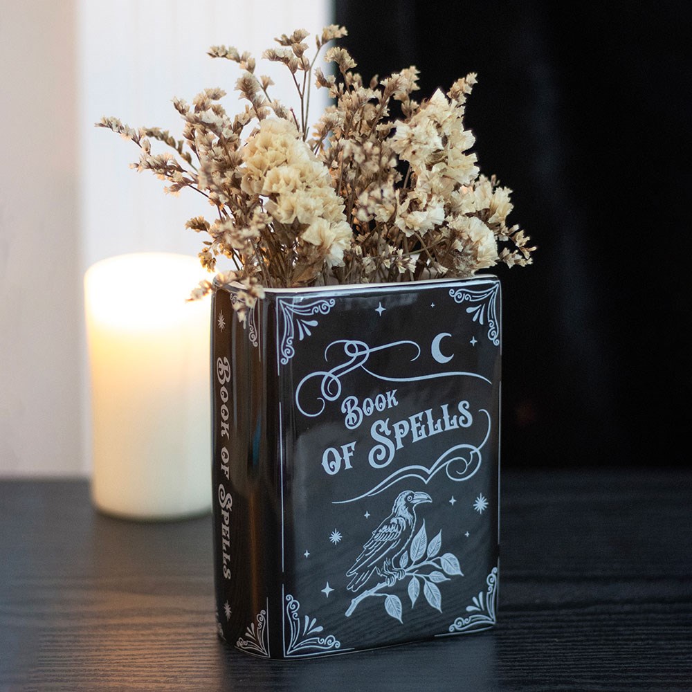 Book of Spells Ceramic Book Shaped Vase1