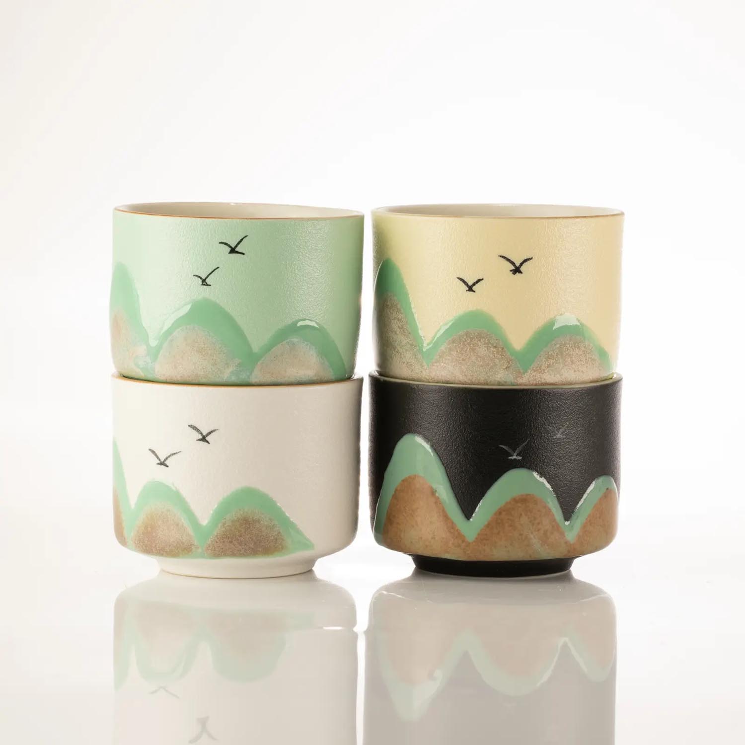 Thousand Miles Ceramic Tea Set with 4 Cups3