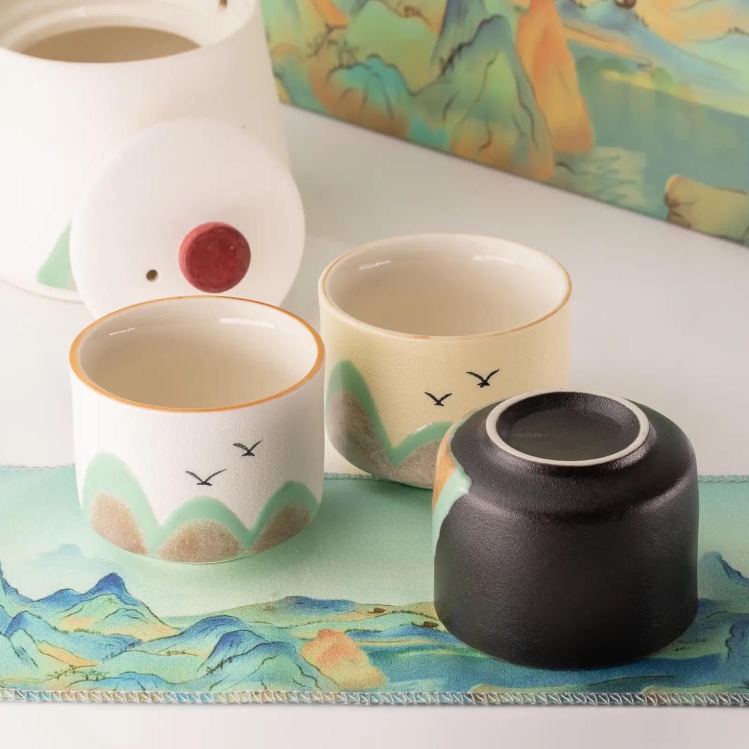 Thousand Miles Ceramic Tea Set with 4 Cups7