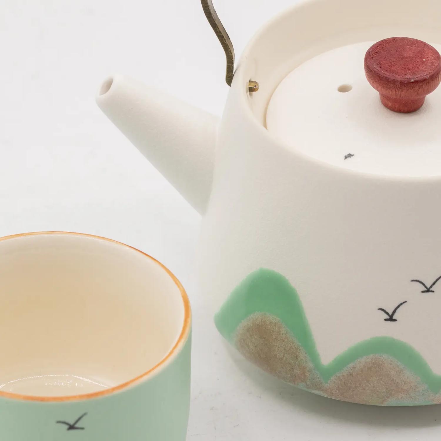 Thousand Miles Ceramic Tea Set with 4 Cups8