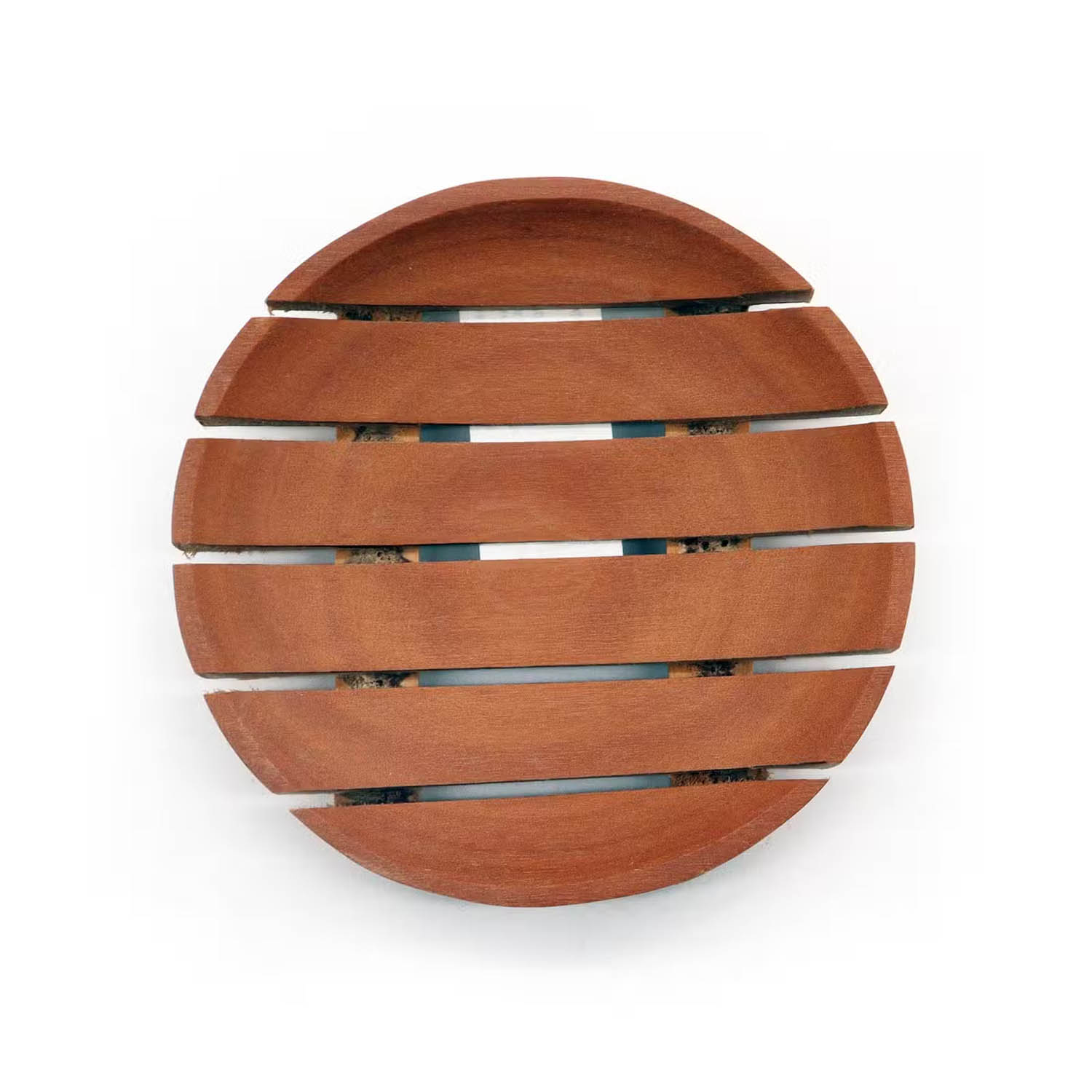 Classic Naseberry Wood Soap Dish - Round1