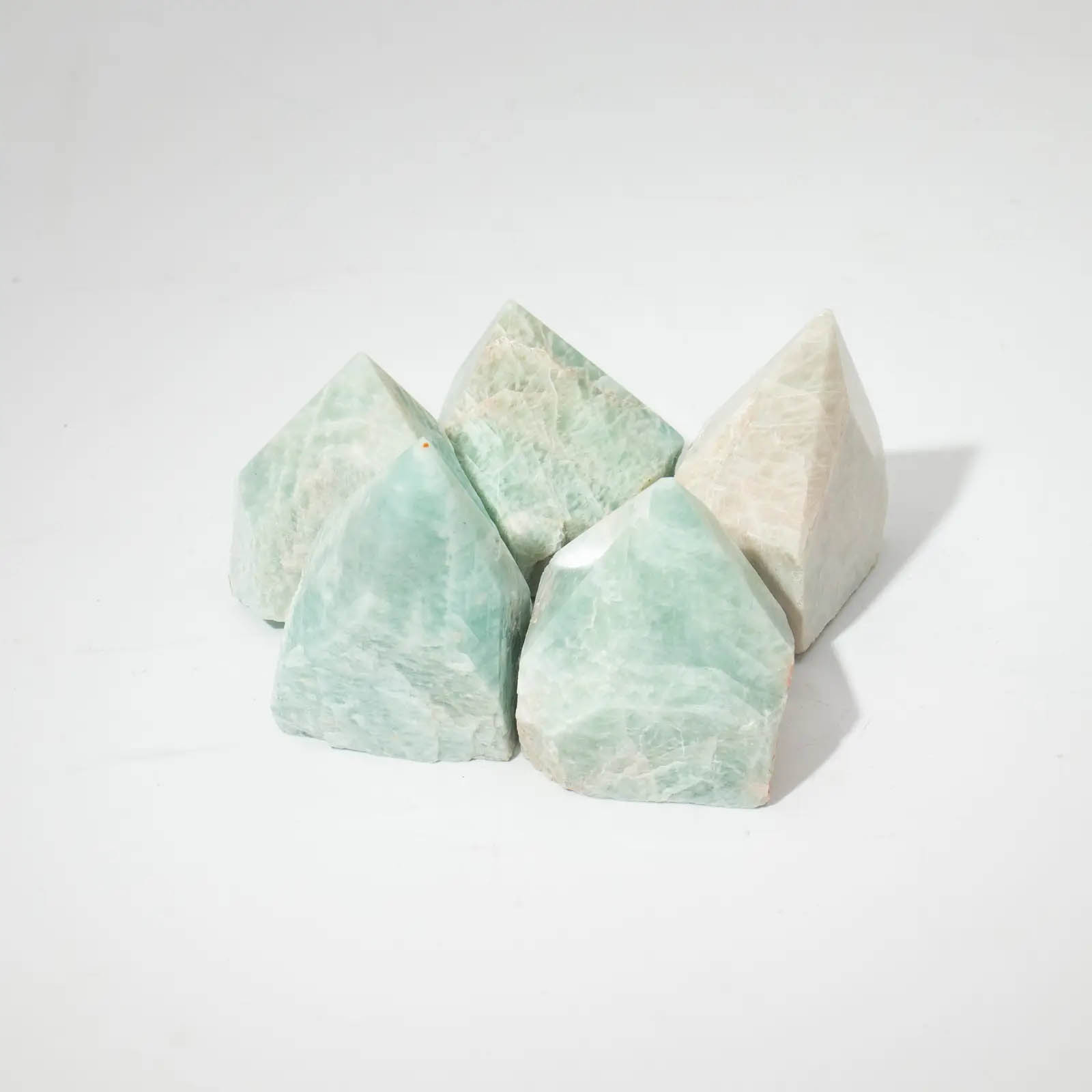 Indian Amazonite Top Polished Gemstone Points (5-6 Pieces)2