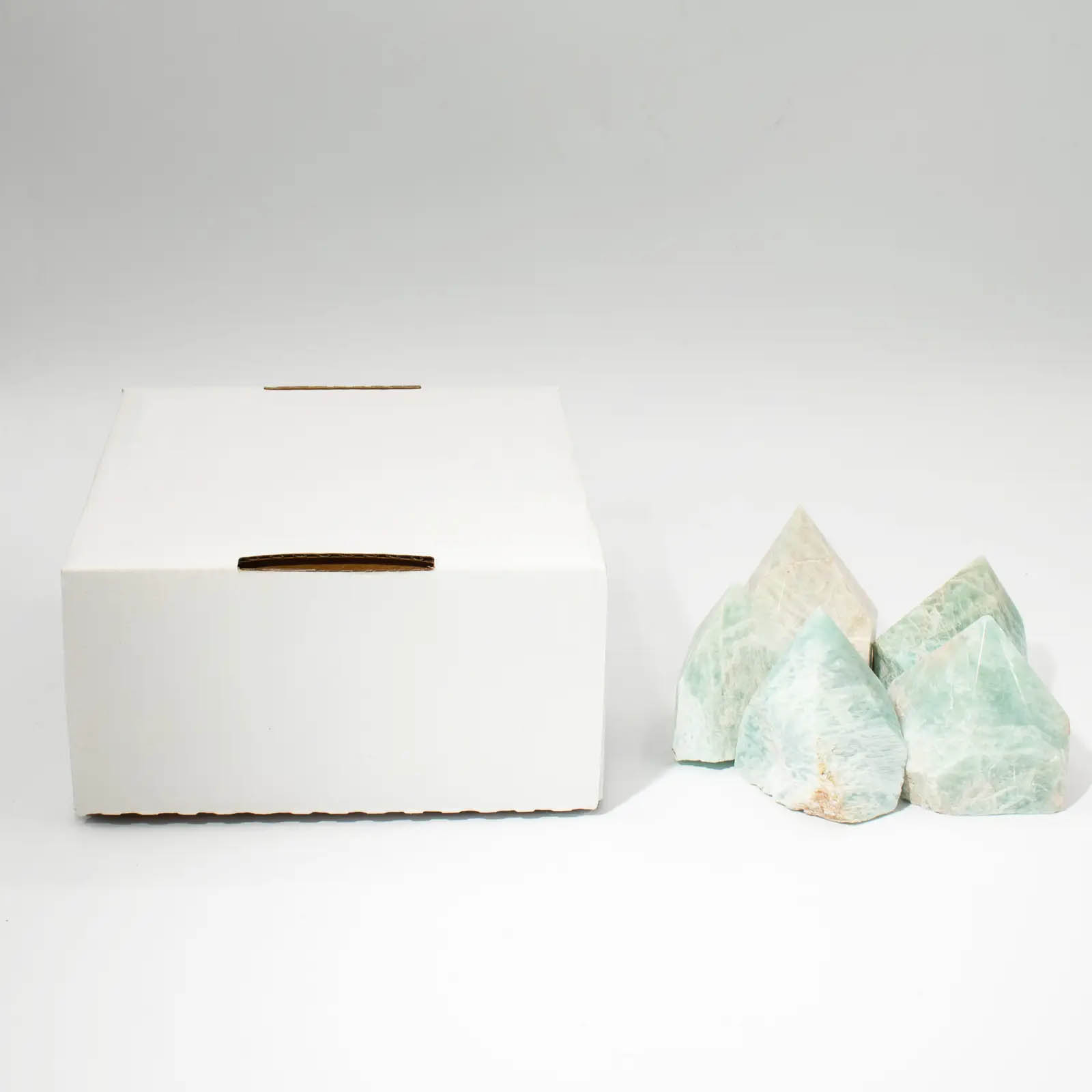 Indian Amazonite Top Polished Gemstone Points (5-6 Pieces)6