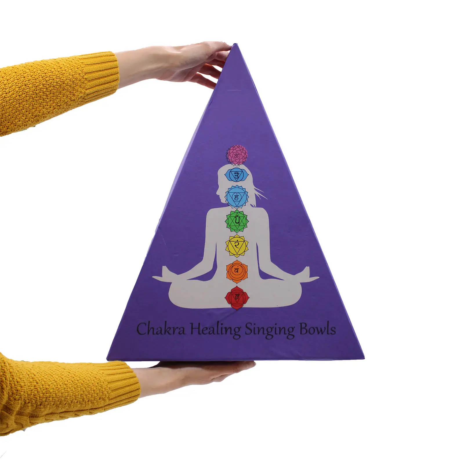 Chakra Healing Pyramid Singing Bowl Gift Set (7 Bowls)5