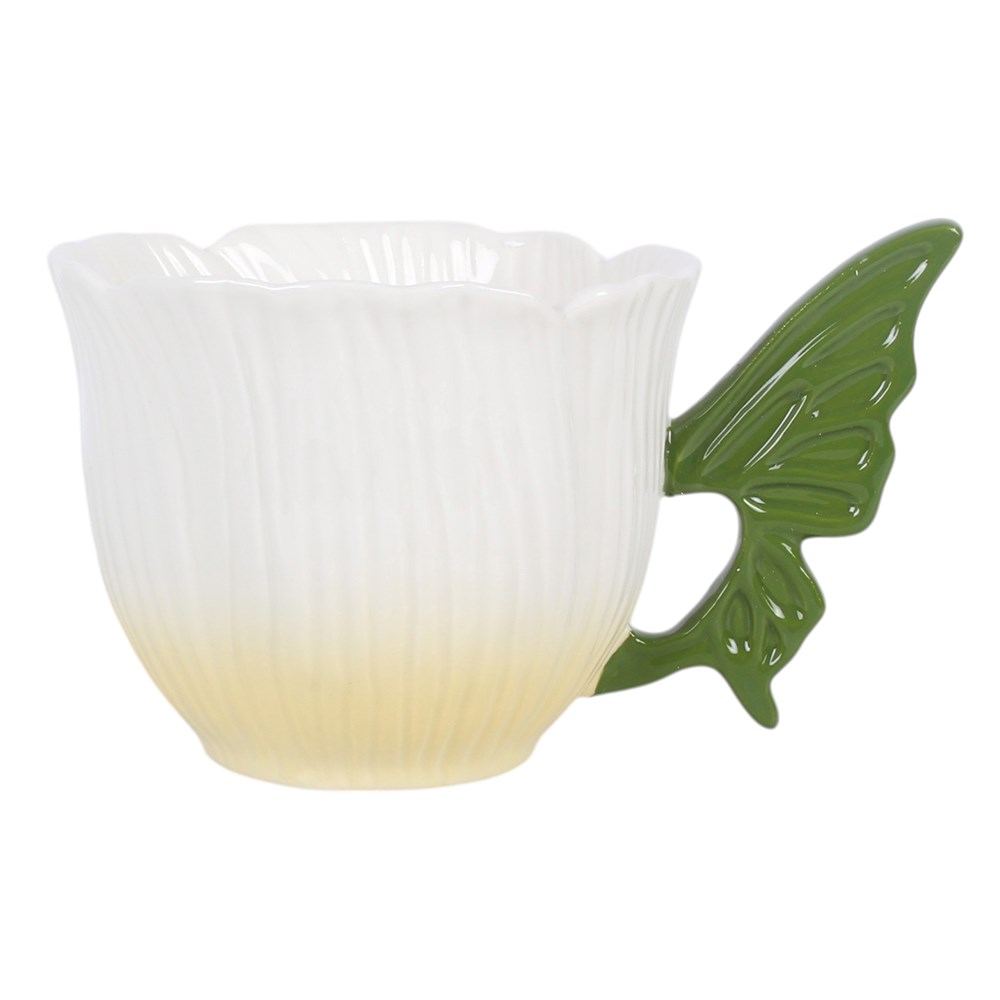 Flower Fairy Wing Ceramic Teacup (450ml)2