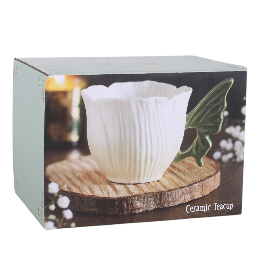 Flower Fairy Wing Ceramic Teacup (450ml)3
