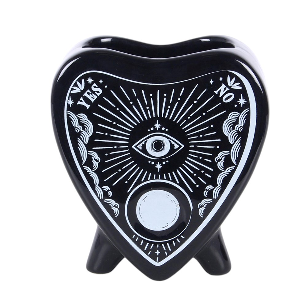 Black Planchette Talking Board Flower Vase