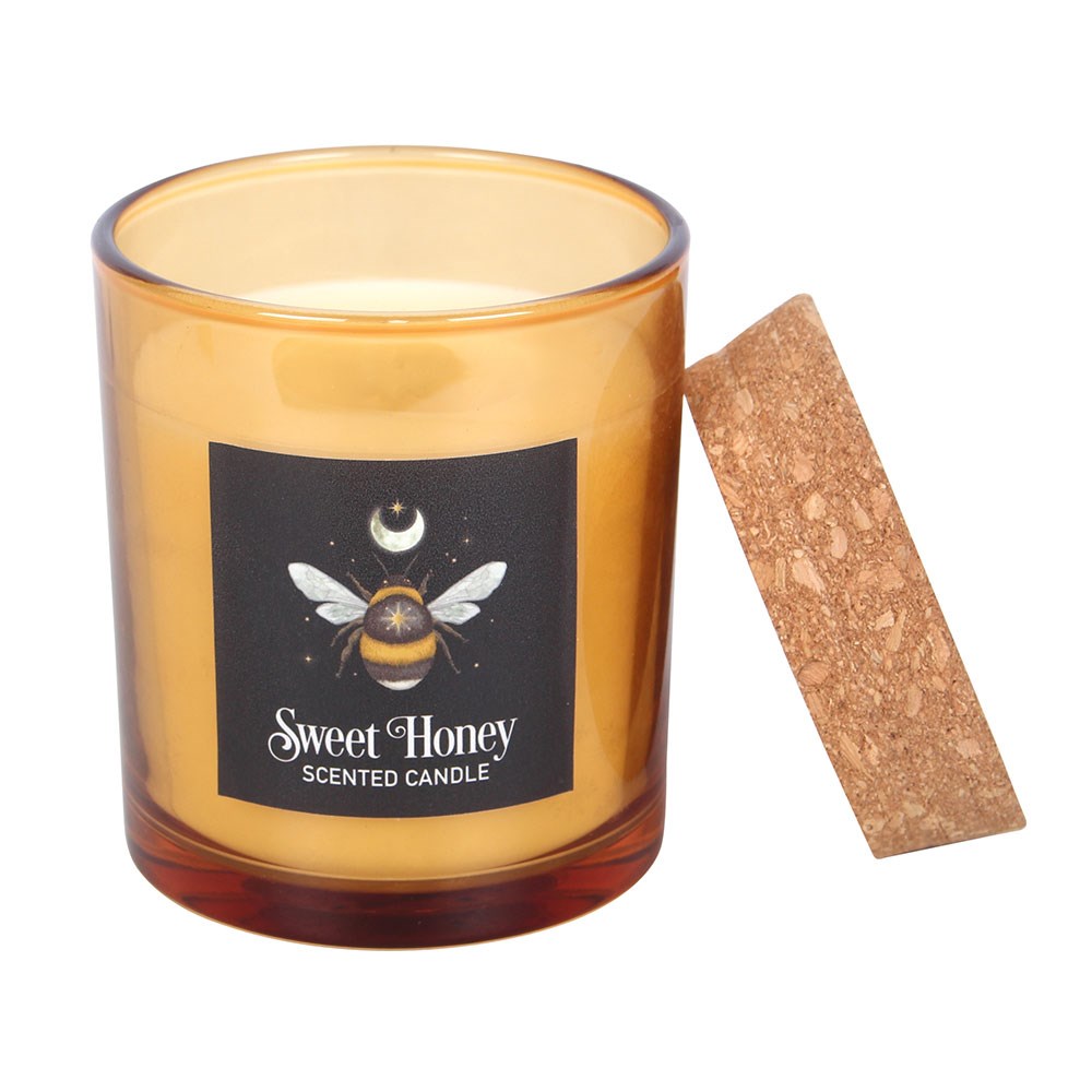 Forest Bee Sweet Honey Fragranced Glass Candle1