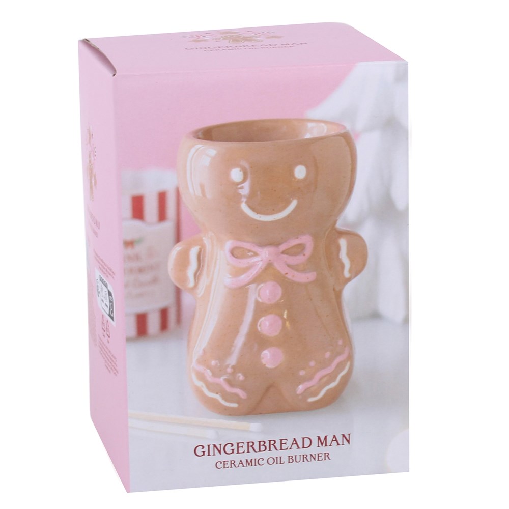 Pink Gingerbread Man Ceramic Fragrance Oil Burner3