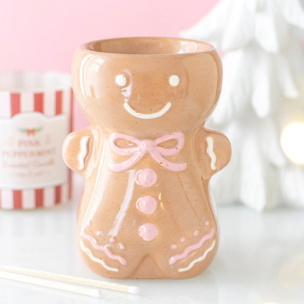 Pink Gingerbread Man Ceramic Fragrance Oil Burner4