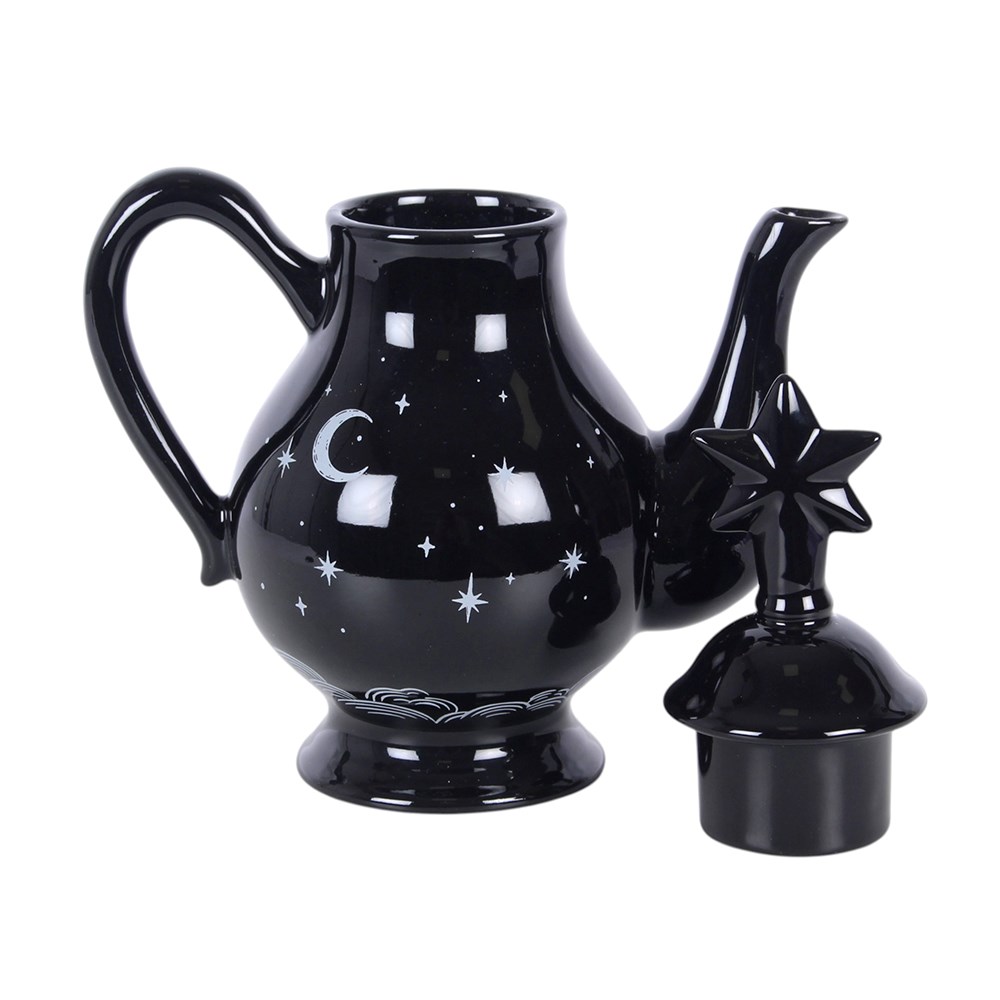 Black Ceramic Spellbound Sky Teapot (600ml)1