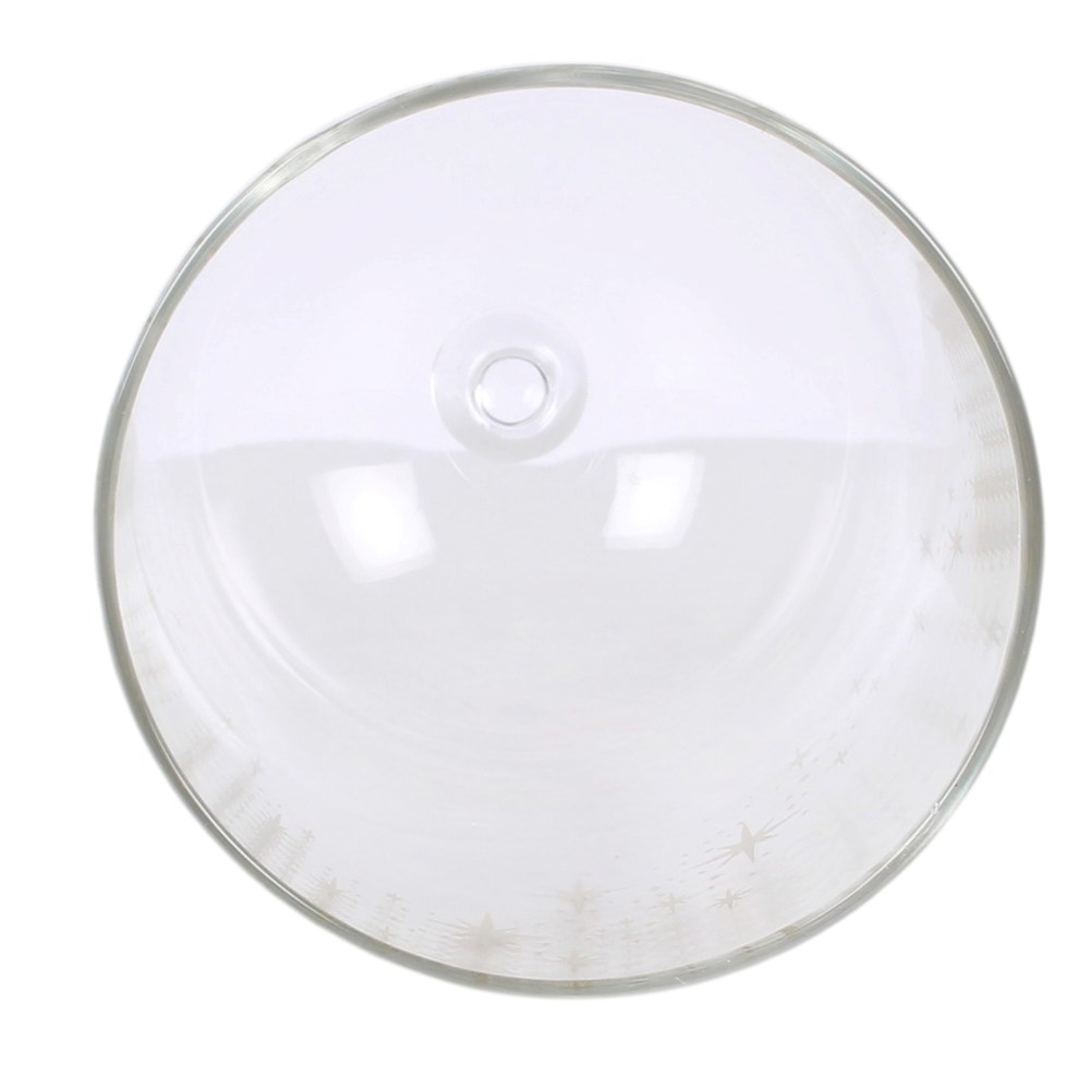 Stardust Clear Glass Candle Cloche with Gold Stars2