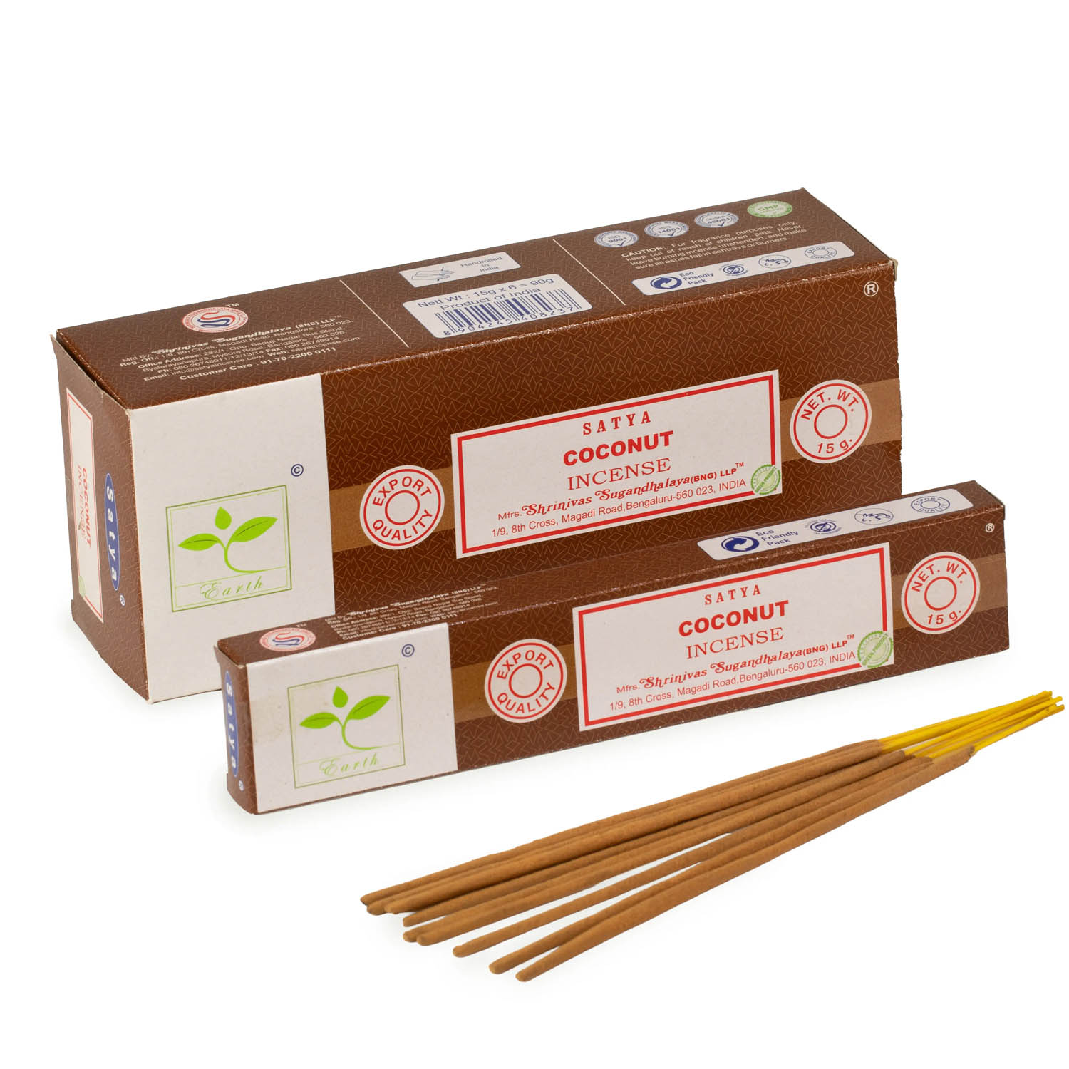 Satya Coconut Incense Sticks - 15g Hand-Rolled1
