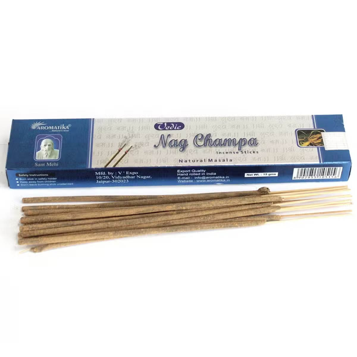 Aromatika Vedic Nag Champa Incense Sticks (15g)