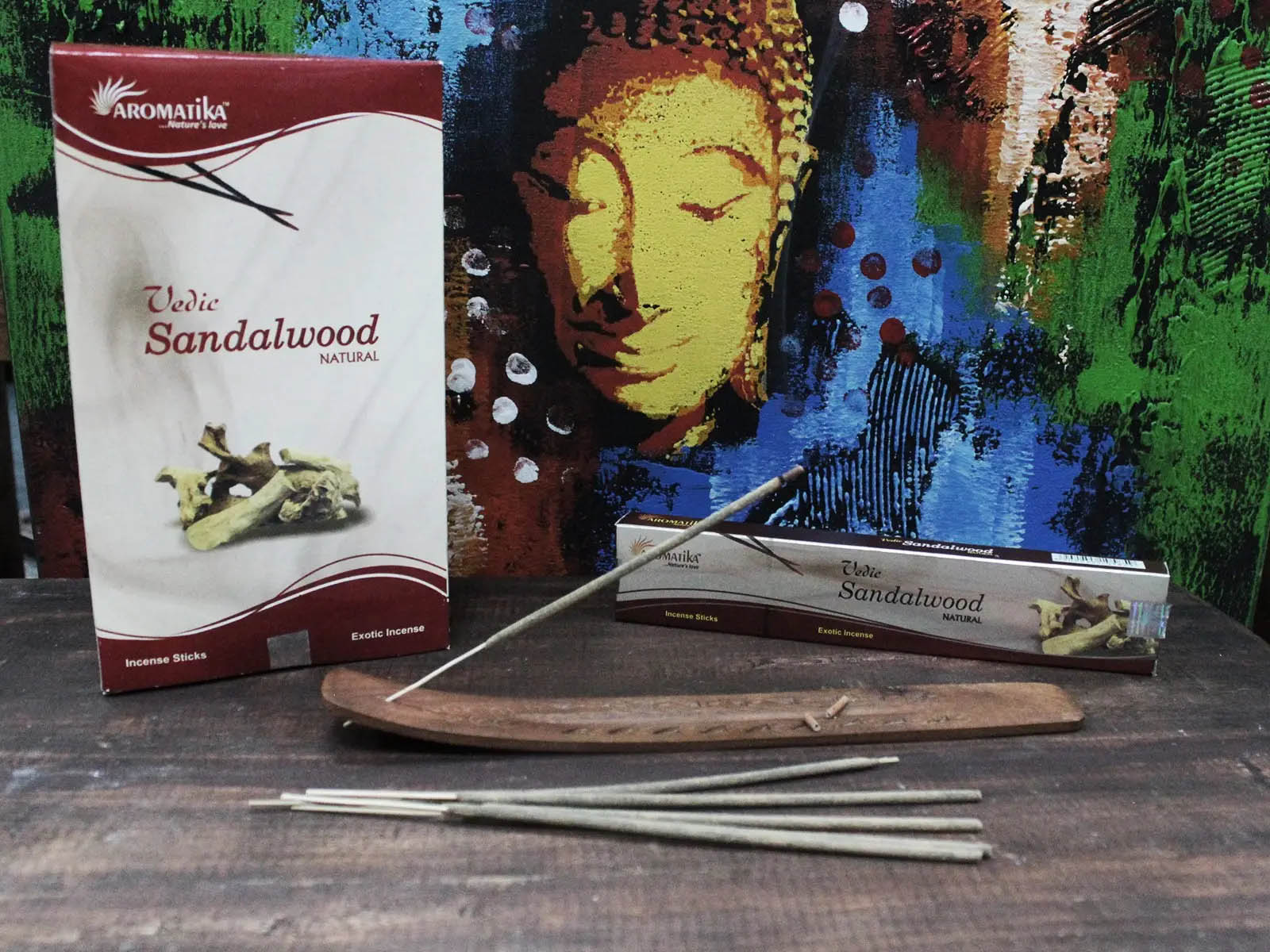 Aromatika Vedic Sandalwood Incense Sticks (15g)2