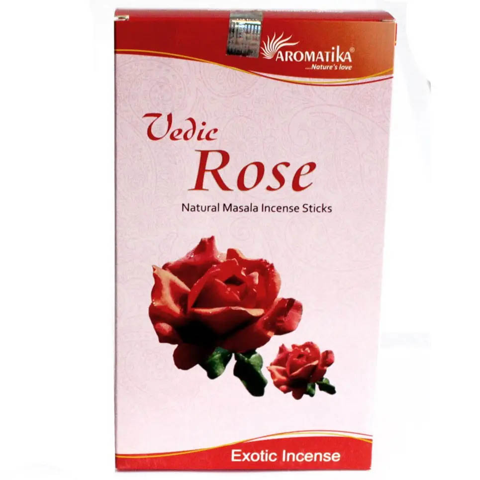 Aromatika Vedic Rose Incense Sticks (15g)1