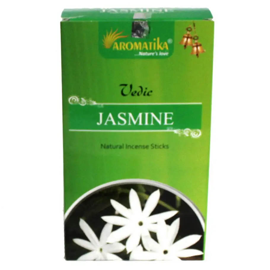 Aromatika Vedic Jasmine Incense Sticks (15g)1