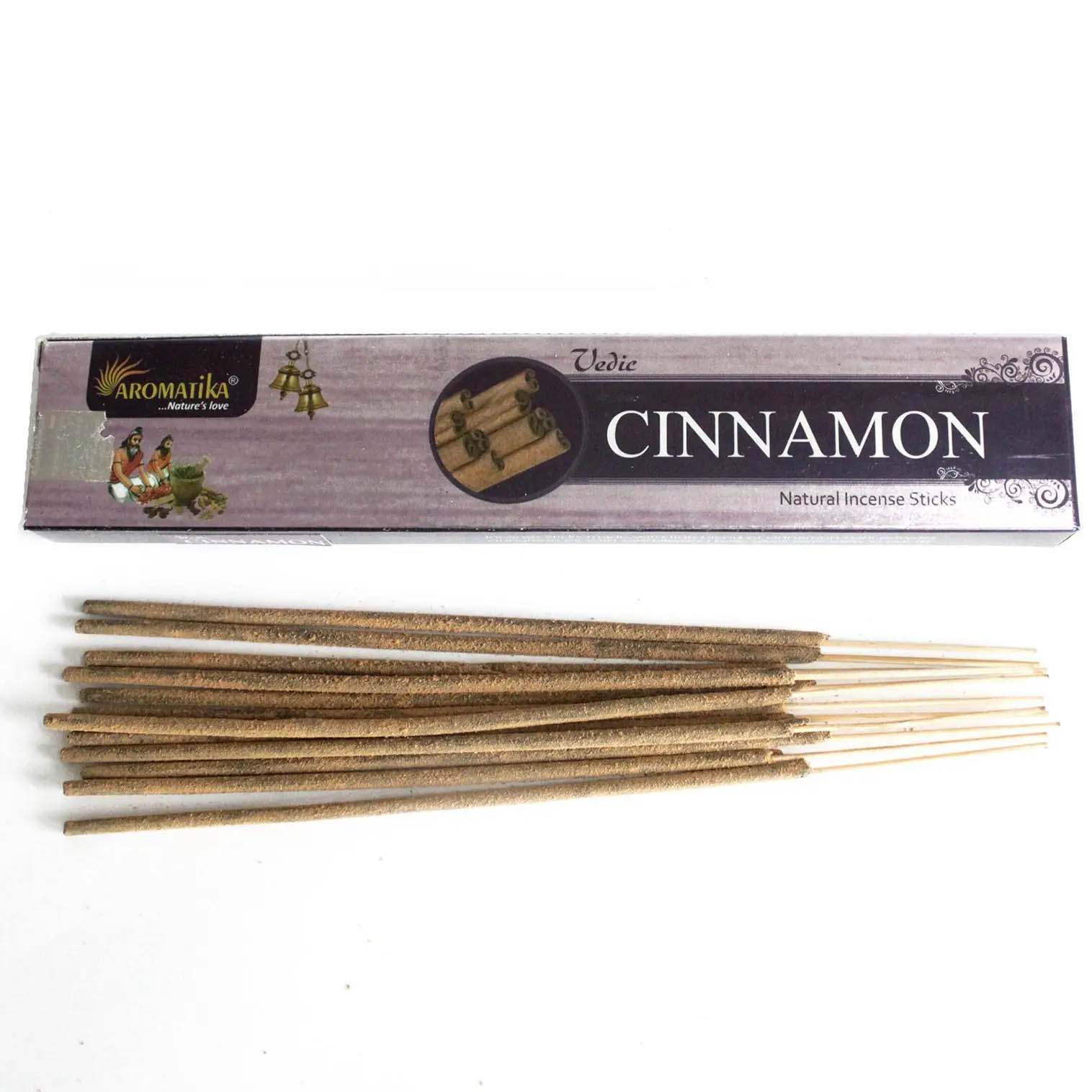 Aromatika Vedic Cinnamon Incense Sticks (15g)