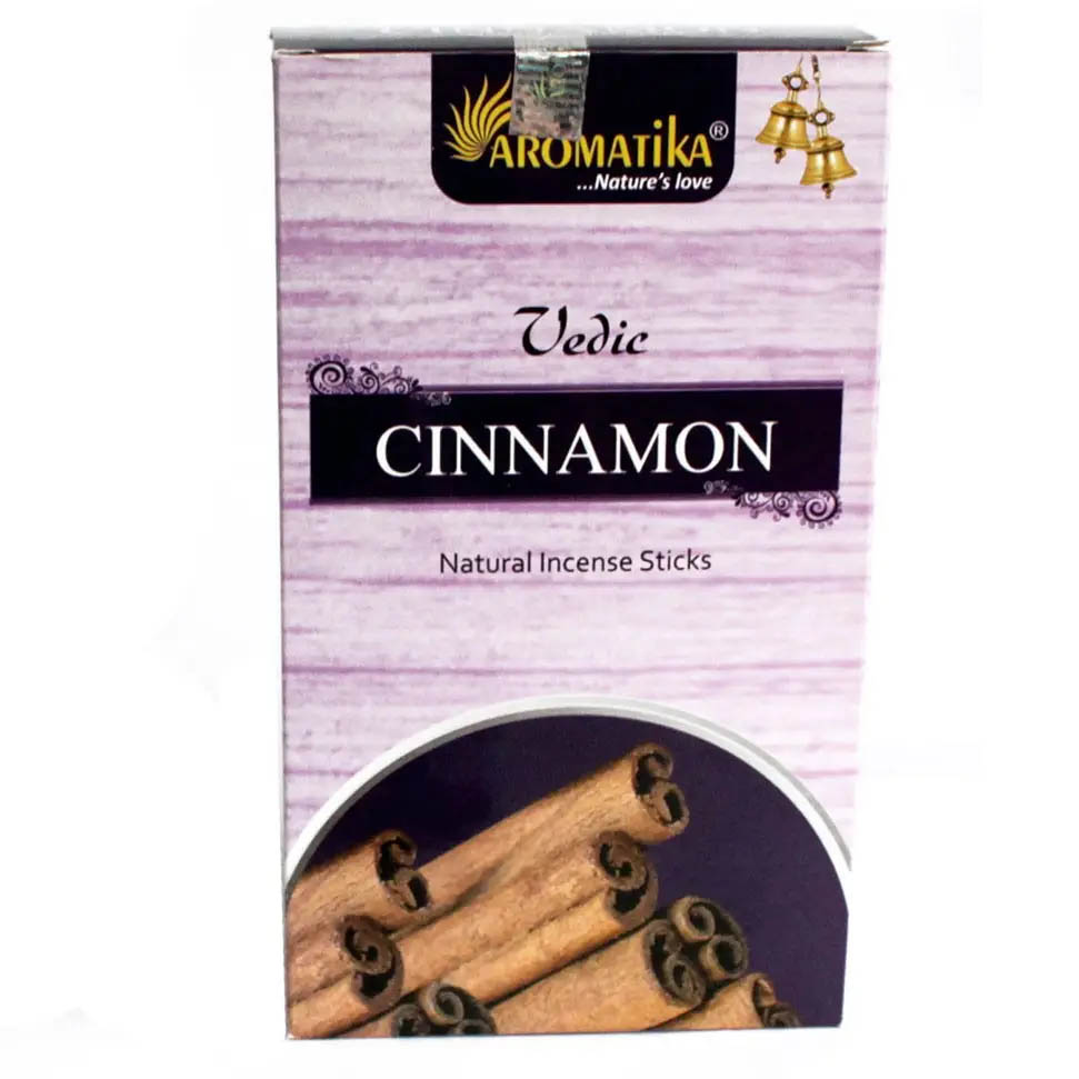 Aromatika Vedic Cinnamon Incense Sticks (15g)1
