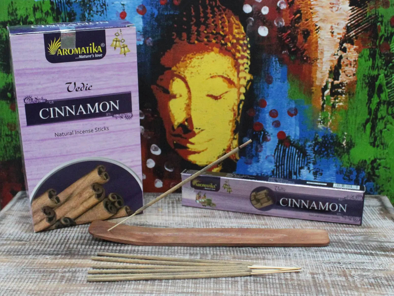 Aromatika Vedic Cinnamon Incense Sticks (15g)2
