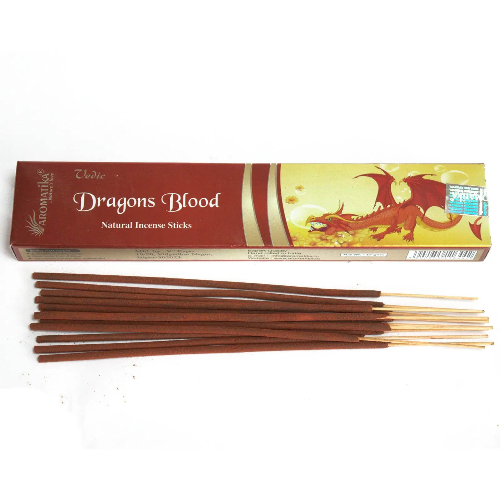 Aromatika Vedic Dragons Blood Incense Sticks (15g)
