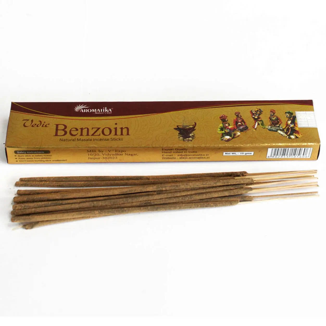 Aromatika Vedic Benzoin Incense Sticks (15g)
