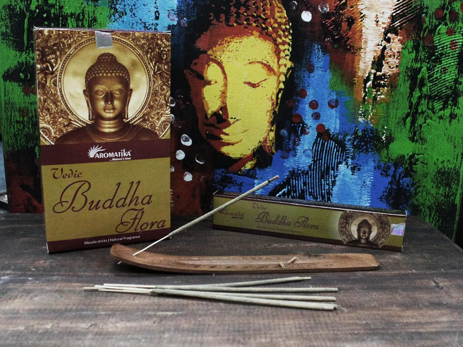 Aromatika Vedic Buddha Flora Incense Sticks (15g)2
