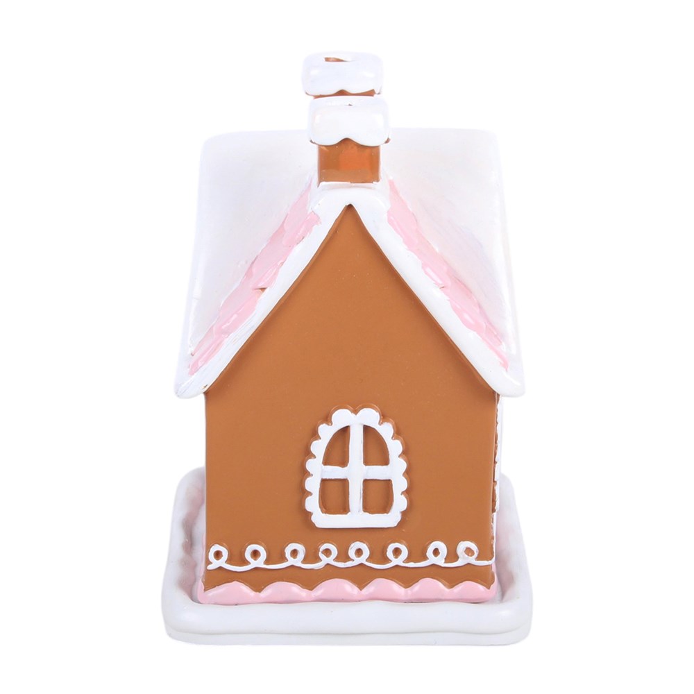 Pink Gingerbread House Incense Cone Burner2