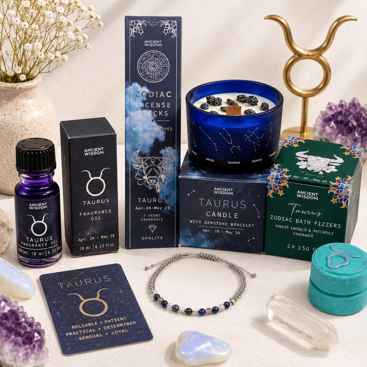 Taurus Star Sign Self-Care & Fragrance Bundle