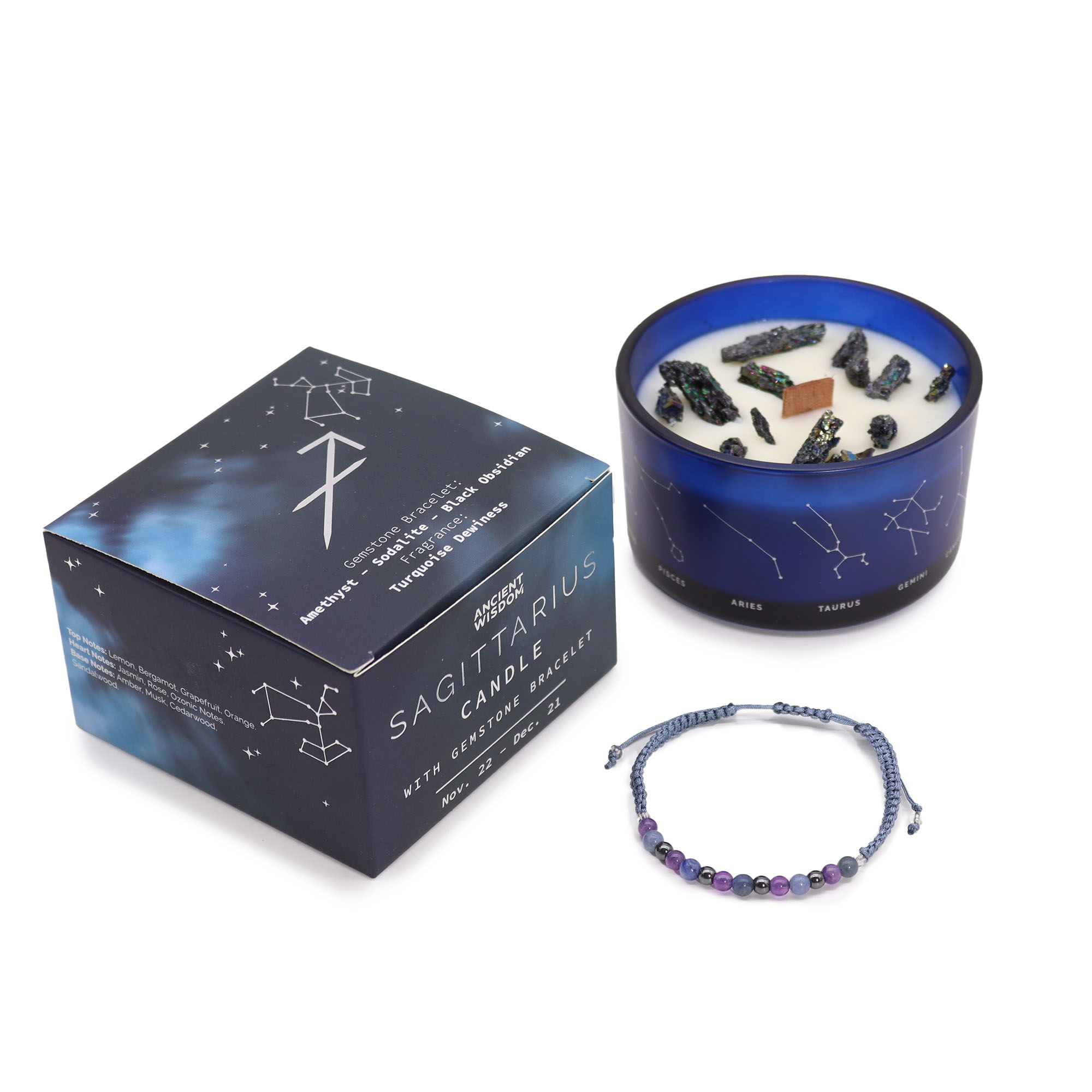 Sagittarius Star Sign Self-Care & Fragrance Bundle1