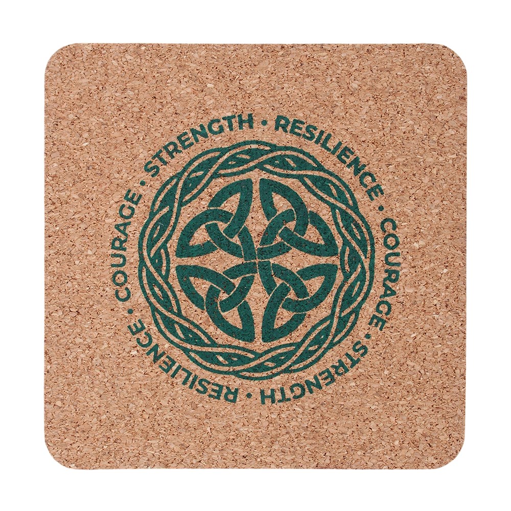 Celtic Shield Knot Lowball Glass & Coaster Set (210ml)1